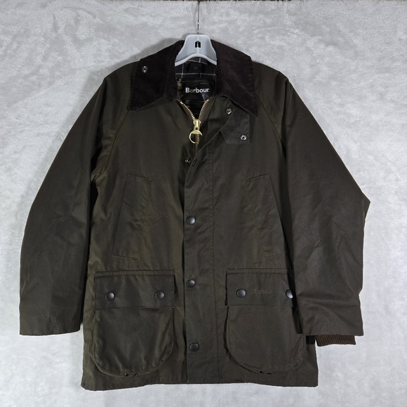 Barbour Other - Barbour Classic Bedale Wax Jacket Mens Size C32 Tartan Lined Brown Full Zip